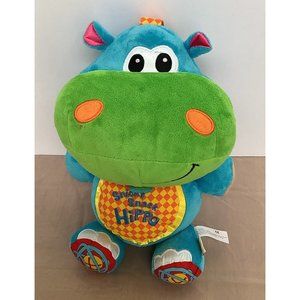 Infantino Snicky Snack Blue Baby Hippo Plush Storybook Stuffed Hippopotamus